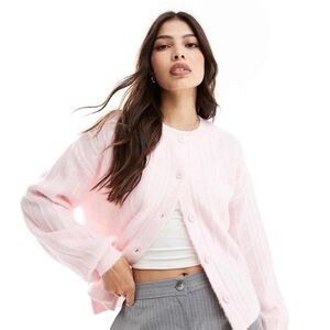 ASOS Design NEW Pink Cardigan - Size Large (12-14)